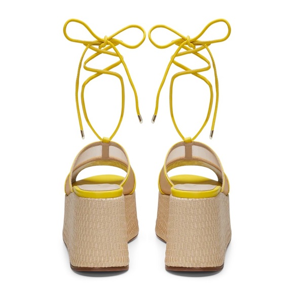 Mia Becar Ines Platform 85. Yellow. Size 7. - Picture 3 of 6